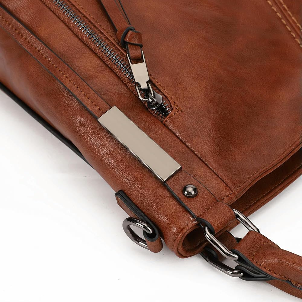 Bolsos ZBDZSW para Mujer, Bolsos de Hombro Elegantes, Bolsos Tipo Hobo, Bolsos de Mano Coffee