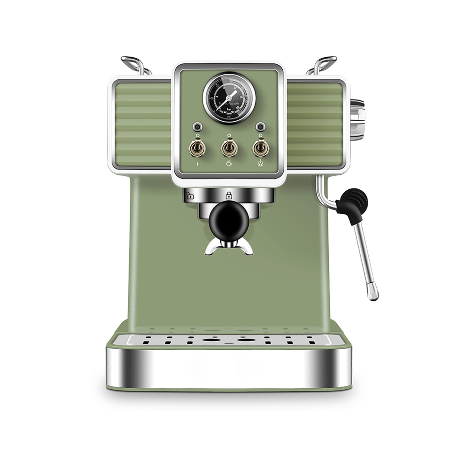 Buy AVLUZ Retro Espresso Machine, Small Semiautomatic Coffee Maker