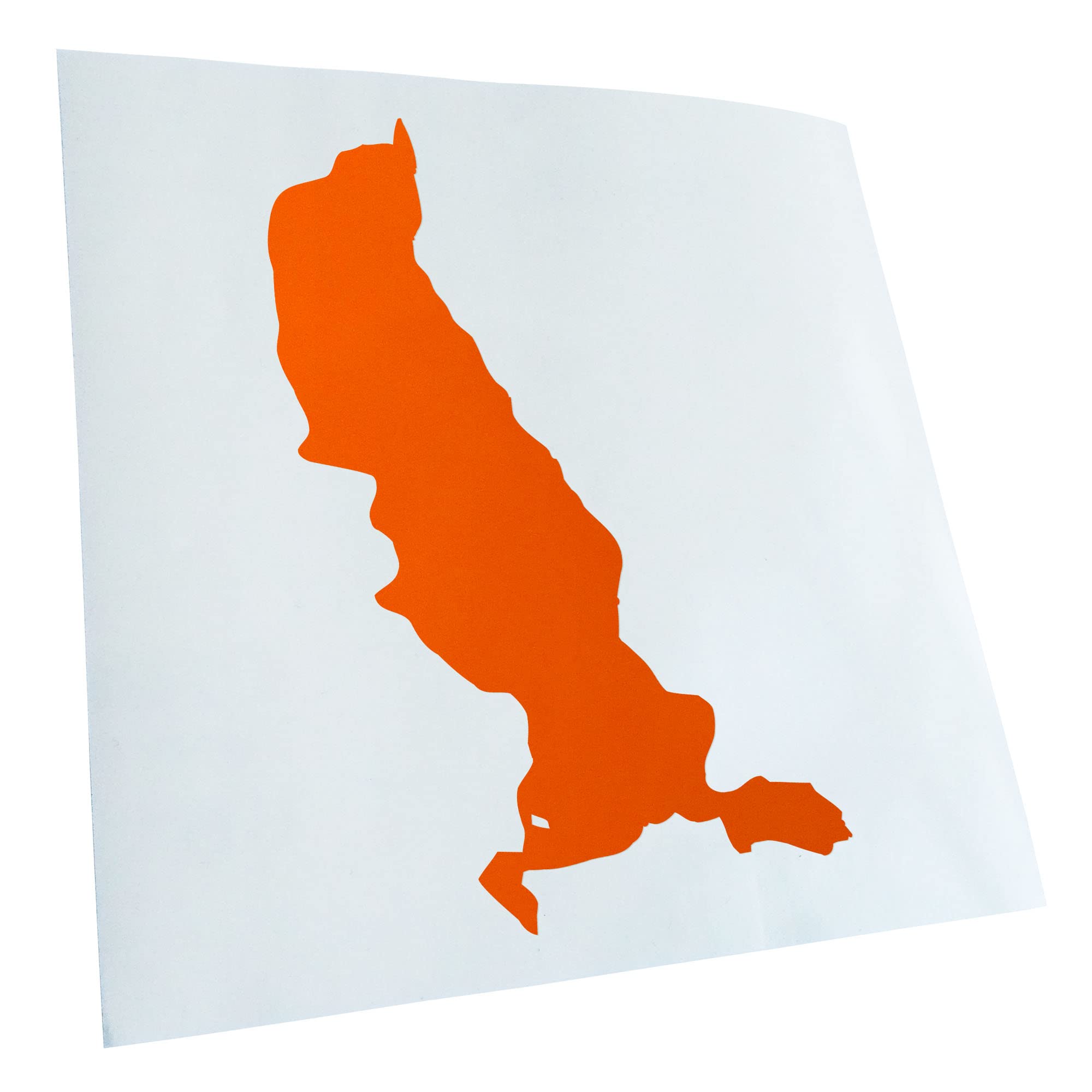 Kiwistar - Car Sticker - Orange - 30 x 19 cm Tegernsee Germany - Lake - Rear Window Car Sticker Weatherproof for Car Truck Moped Truck - Sticker Exterior Self-Adhesive Tuning Accessories for Windows