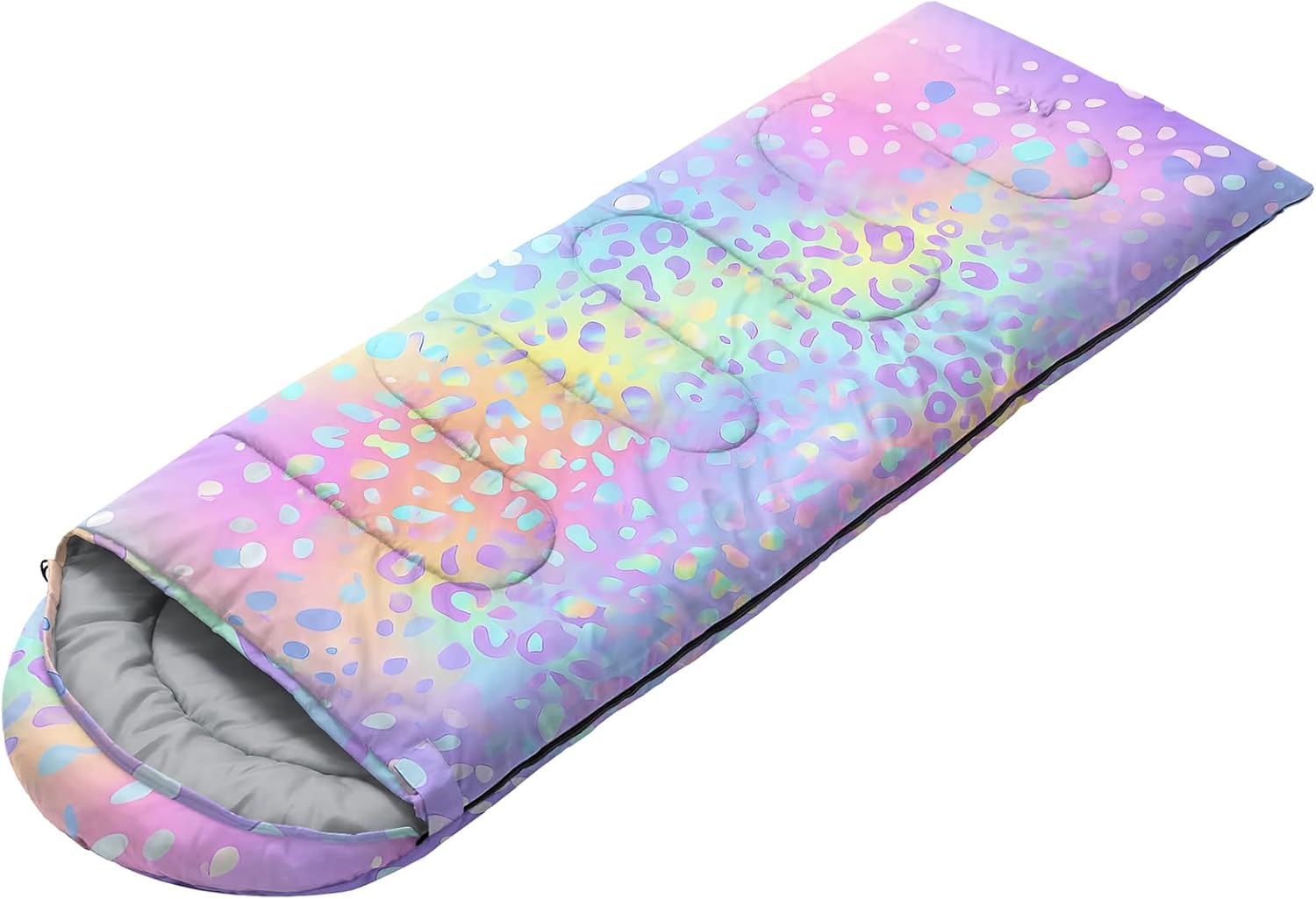 AILONEN Mermaid Scales Camping Sleeping Bag for Adults Teens,Lightweight & Waterproof,3 Season Warm & Cool Weather, Portable Bags for Travelling,Outdoors