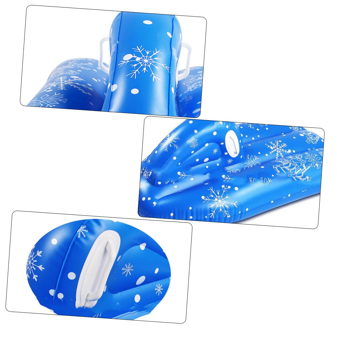 Toyvian Slitta da Neve in Pvc Slittino Leggero e Resistente Strumento per Divertimento Invernale per Ragazzo Ragazza