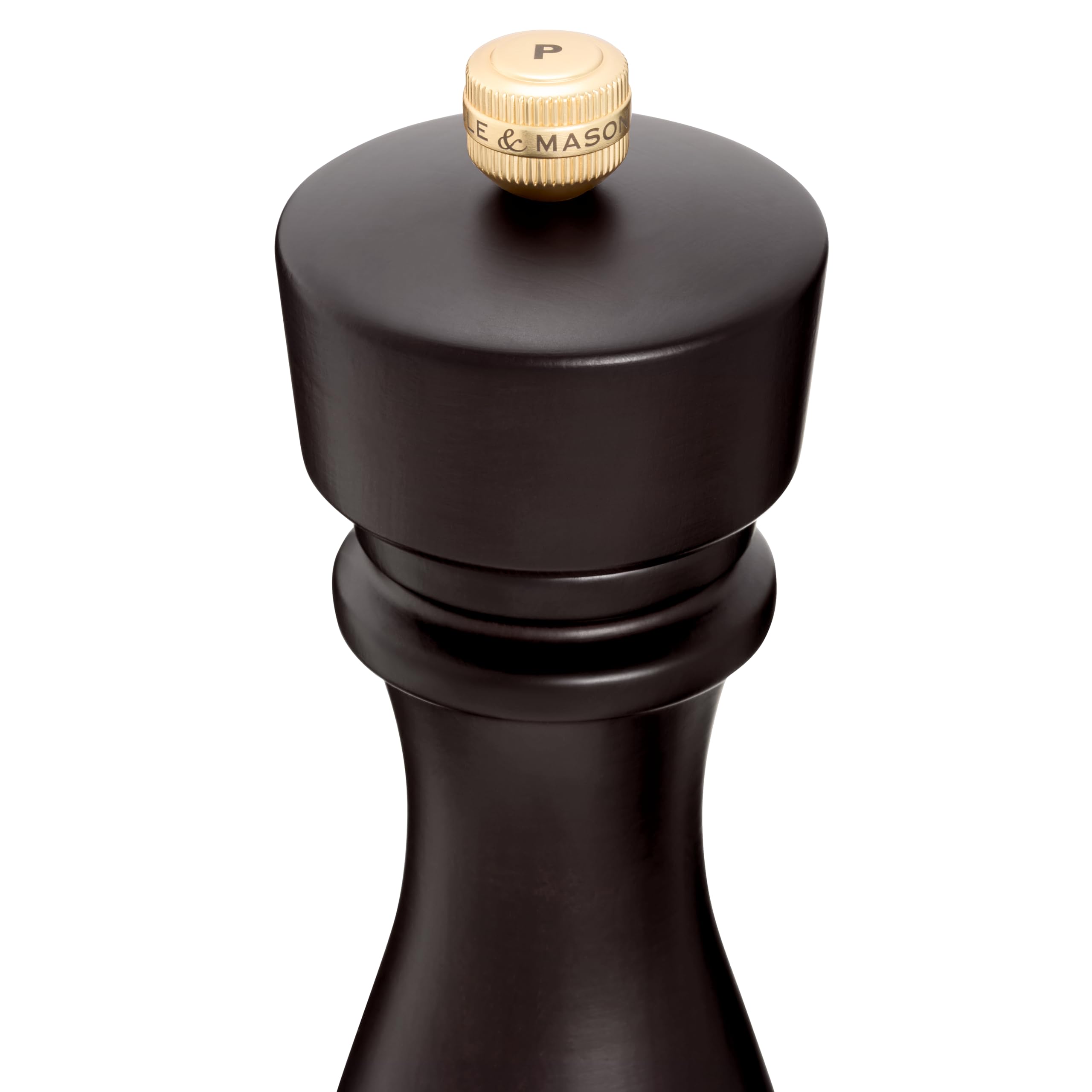 Cole & Mason London Macina Pepe Grind Select Macinatura Regolabile 22cm | Regolabile Macinino 6 Livelli Sale, Legno di Cioccolato, Macina Spezie, Macinapepe Garanzia a Vita sul Meccanismo