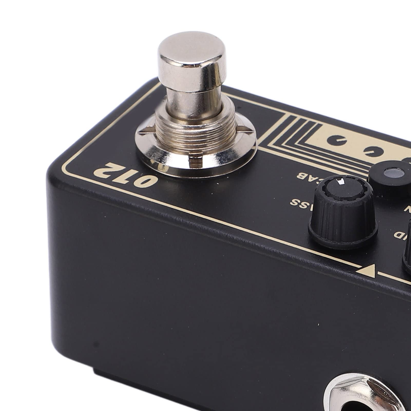 Pedale preamplificatore digitale Effetto sonoro rock classico Micro effetto preamplificatore con simulazione del cabinet Guscio in metallo Interfaccia nera da 1/4 pollici per