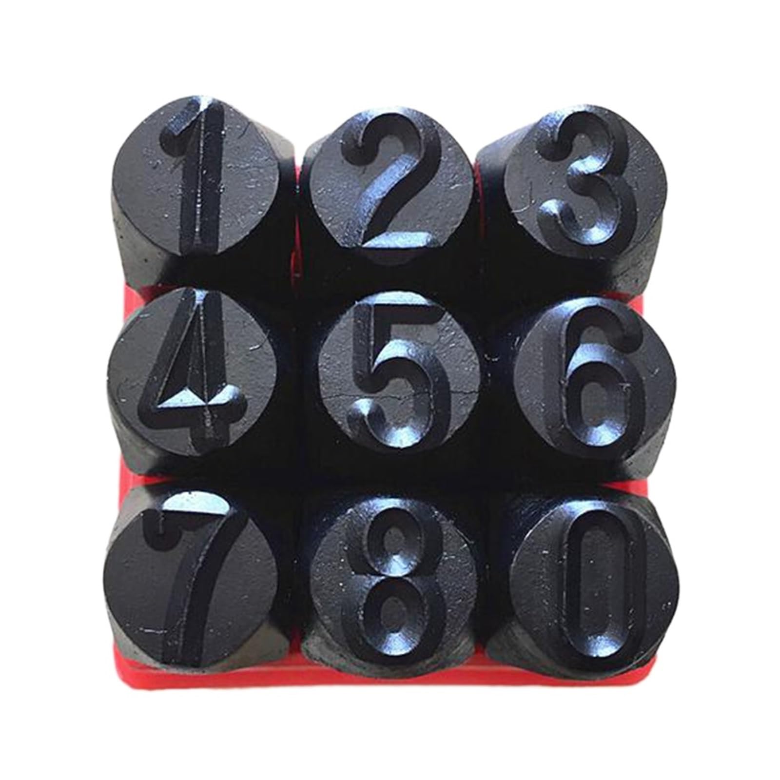 Steel Letter Mould, Steel Letter Number Stamps A-Z & 0-9 Multiple Sizes Punch Craft(Number 3mm)
