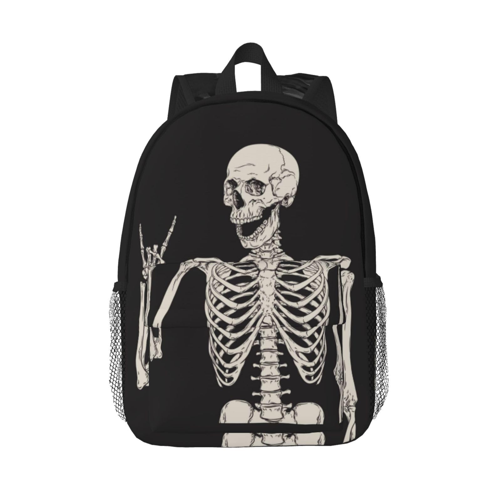 YANGZHI Halloween Skeleton Funny Skull Backpack For Teenage Girls And Boys Cute Kids Backpacks Children School Bag