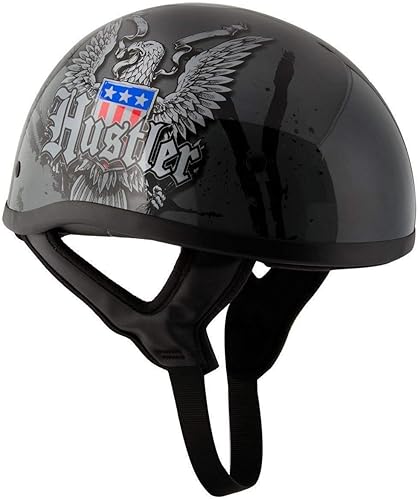 Miniatura 3 de Outlaw Helmets HT1 Hustler - Casco de motocicleta para hombres y mujeres, aprobado por DOT para adultos, unisex, para bicicleta, ATV, UTV, Chopper