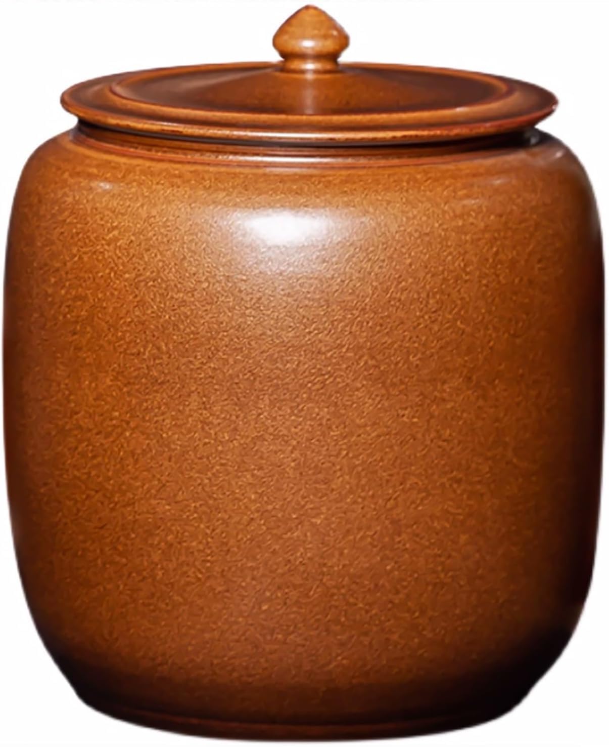 MESCXTY Chinese Ceramic Rice Bucket Large Grain Dispenser Food Containers Jar Household Barrel With Lid Kitchen Flour Bucket(Size:55lb/25kg)