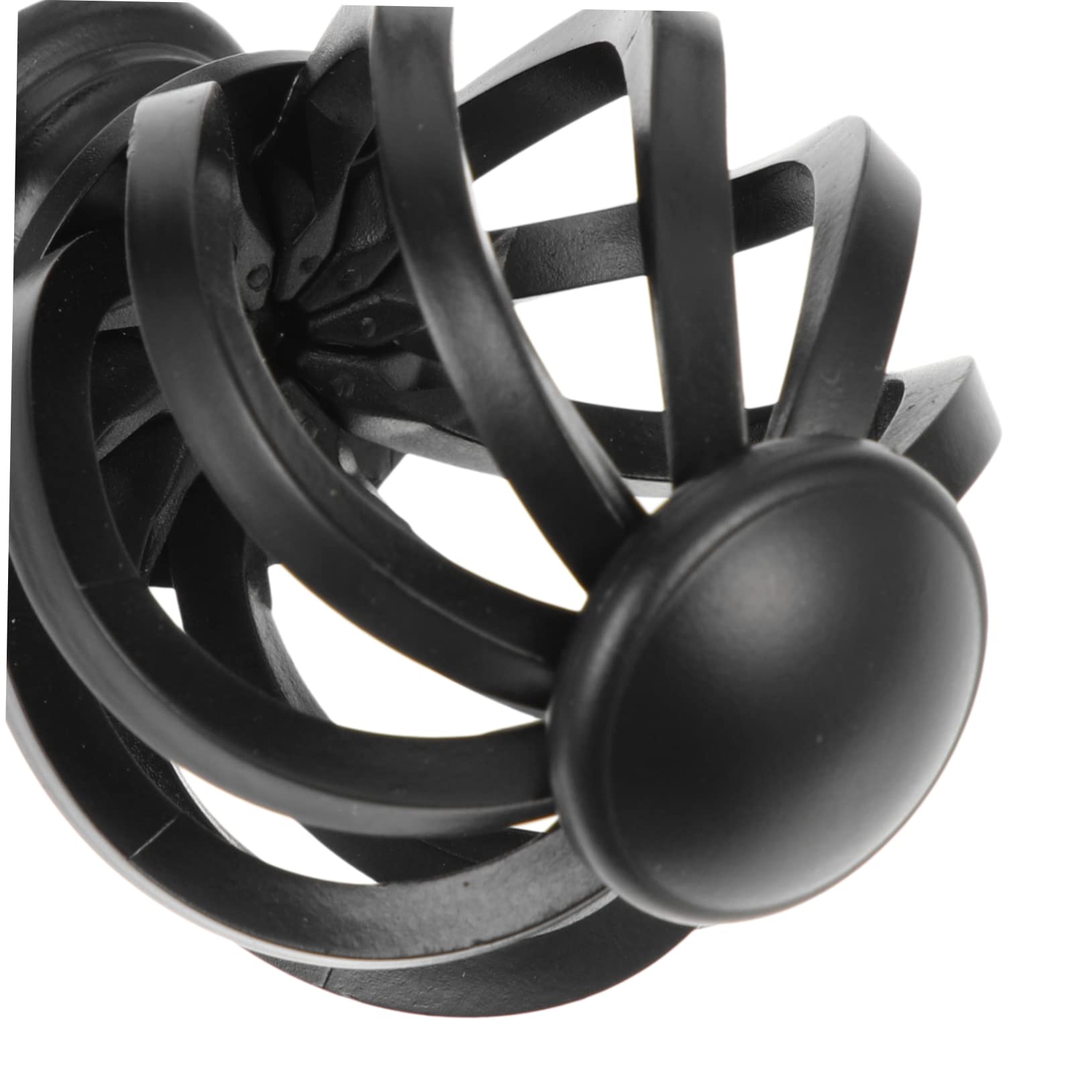 Garneck 2pcs Curtain Rod Finials Decorative Ends for Window Curtains Easy Installation Stylish Design for Living Room Bedroom Decor