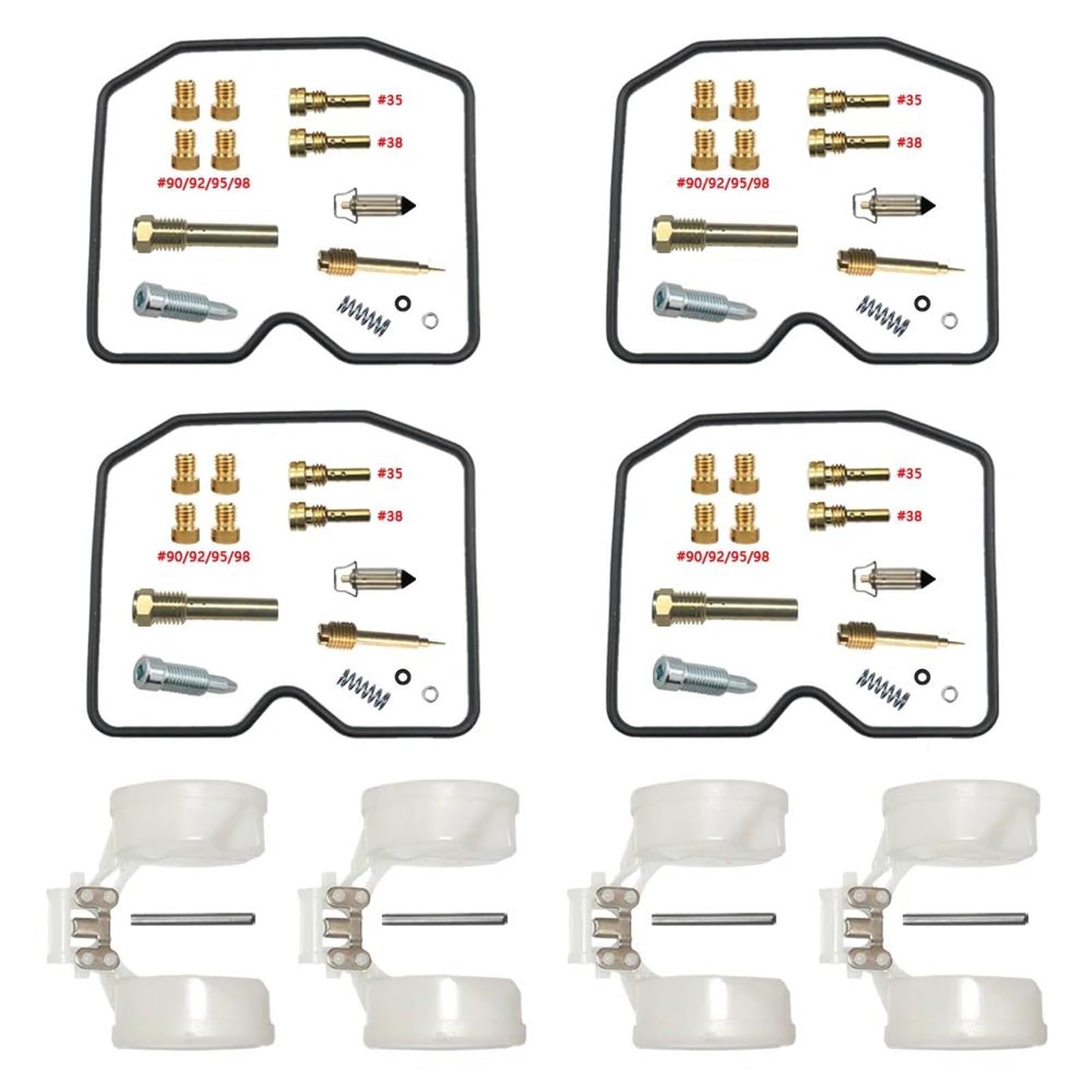 Kit De Reparación De Carburador para Suzuki Bandit 600 GSF600 GSF600S/SU Y/K1/K2/K3/K4 2000-2004. Kit de reparación de carburador(Set 7)