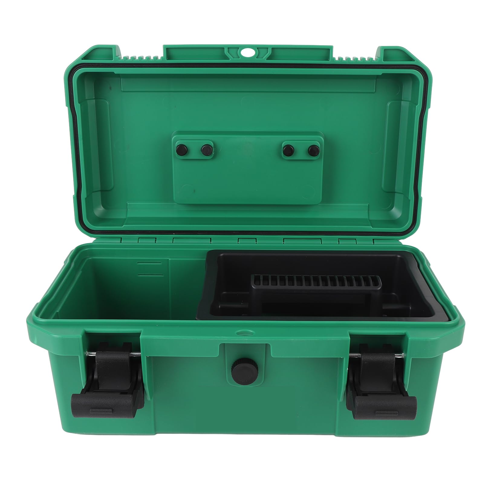 Wasserfeste tragbare Werkzeugkasten Universal Small Utility Vehicle Toolbox mit abnehmbaren Innenschalen haltbarer PP -Material für ATV -UTV -Traktoren 14 x 7 x 6 Zoll