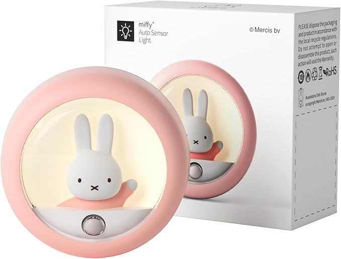 MIPOW Miffy Motion Sensor Night Light (Pink)