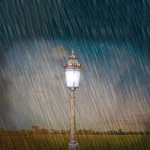 TQXDD Vintage Tradition Victoria Antique Glass Lantern Outdoor E27 Table Lamp Column Lamp Durable Aluminum Waterproof Continental Villa Patio Park Garden Light Landscape Lawn Lights Pathway photo 3