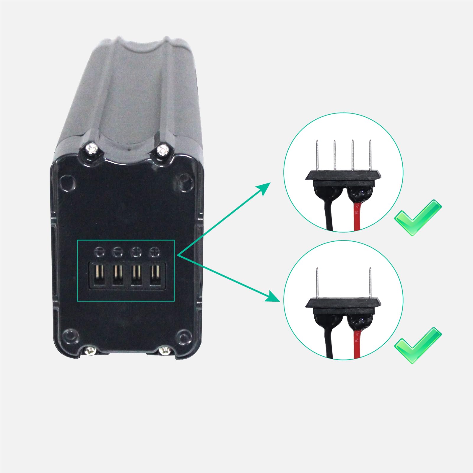 Batteria per bicicletta elettrica Pedelec Pesce d'argento 36 V 12 Ah per MiFa Rex Aldi Bike, adatta per Phylion/XH370-10J, ZL1010101 0-F, adatta per motori da 36 V
