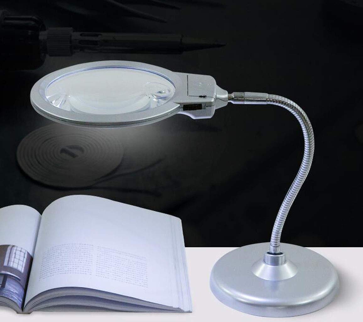 Lupa de Mano, Lectura Clara Anciano 10 Veces Lentes ópticas Estudiantes para Leer el periódico para Leer una Lupa Observación de Plantas Lupa con luz LED Familia