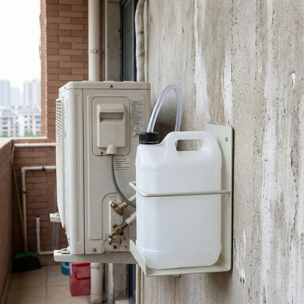 Tanica 5 litri condensatore con supporto, ideale per aria condizionata