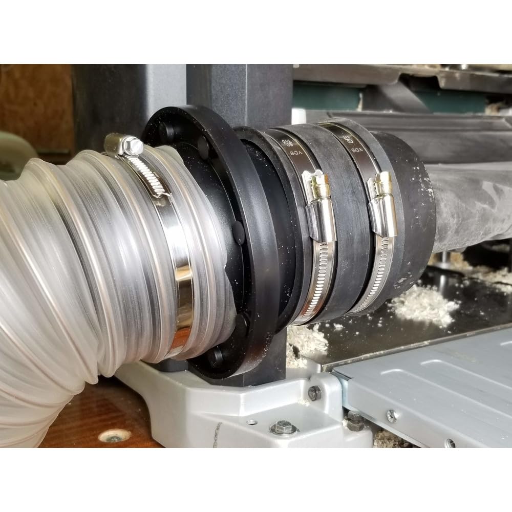 Magnetische Schlauchanschlüsse für 100mm für Maschinenanschlüsse 2x100mm und 1x63mm | Werkstattzubehör | Industrietubierungen | Woodfan