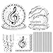 Formemory 69pcs Gebutstag Party Set Musik Party-Set, Musik Geburtstag Geschirr Kit, Musik Party Geschirr Set mit Teller Becher Servietten Strohhalme für Geburtstagsfeier, Baby Shower, 8 Gäste