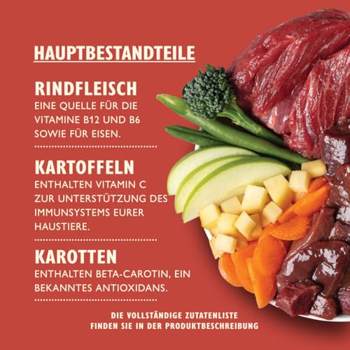 Lily's Kitchen natürliches Nassfutter für ausgewachsene Hunde, Dosen, getreidefreie Rezepturen, verschiedene Sorten (12 x 400g dosen)