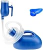 2 Litre Portable Urinal Bottles, Spill-Proof Urine Collection Solution with 1.5M Hose, Suitable for Men, Women, and Bedridden Individuals, Ideal for Bed Use, Car Travel, and Camping