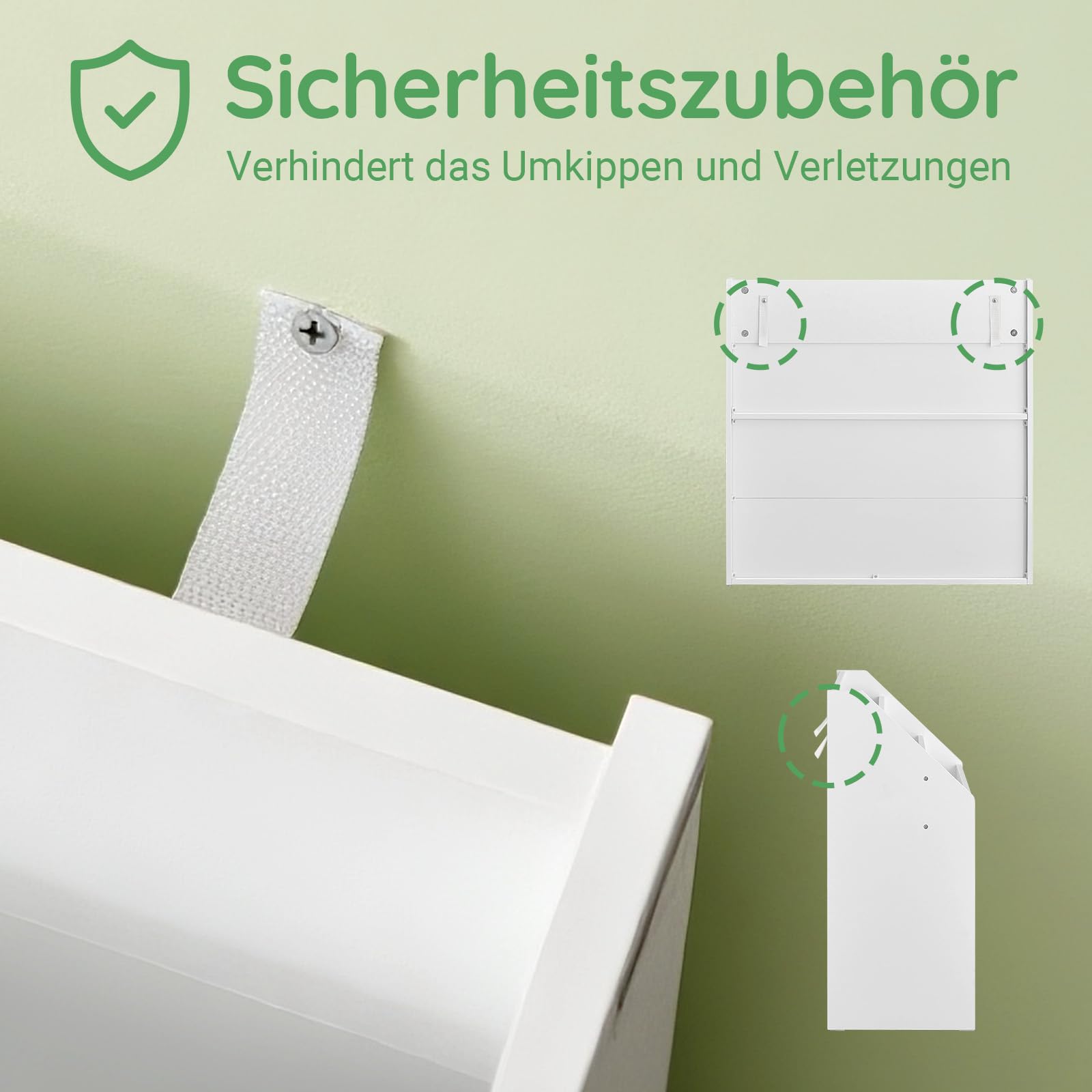 SoBuy Bücherregal Kinder Montessori mit 5 Fächern 68x68x30 cm Kinderzimmer | Kinderregal mit 3 Ablagefächern und 2 offenen Fächern, Bücherregal Kinderzimmer mit Spielzeug Aufbewahrung, Weiß, KMB01-II-W