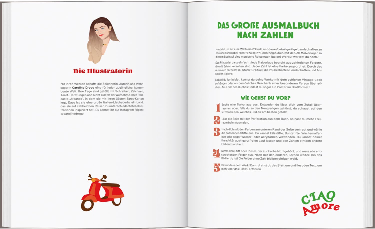 Italien - Das große Ausmalbuch nach Zahlen (DUMONT Geschenkbuch)