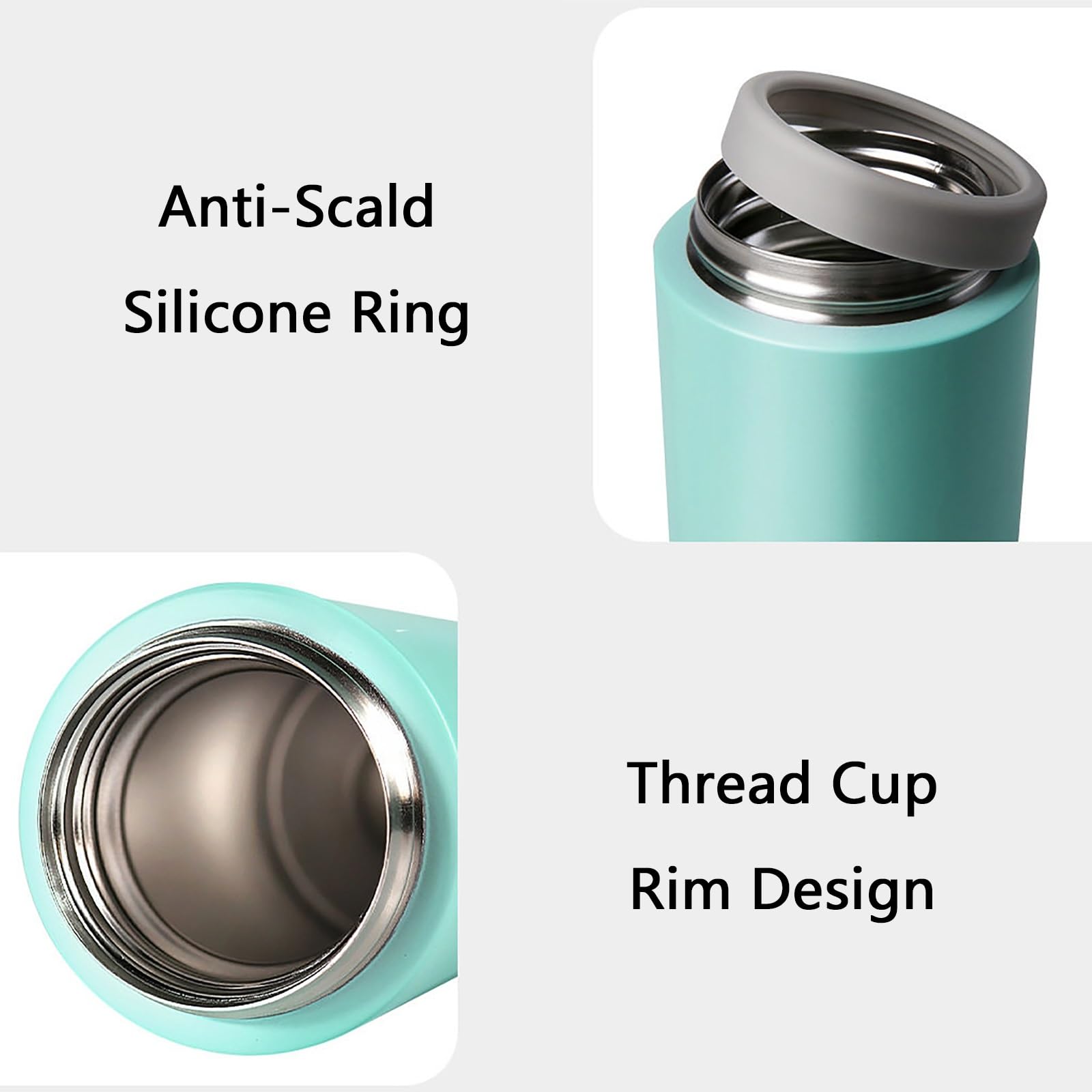 350ml / 11.8oz, Taza Cafe para Llevar, Termo Vaso, Segura y Duradera, Portátil y Fácil de Limpiar, para La Escuela, La Empresa, La Sala de Yoga, Exteriores(Pink)