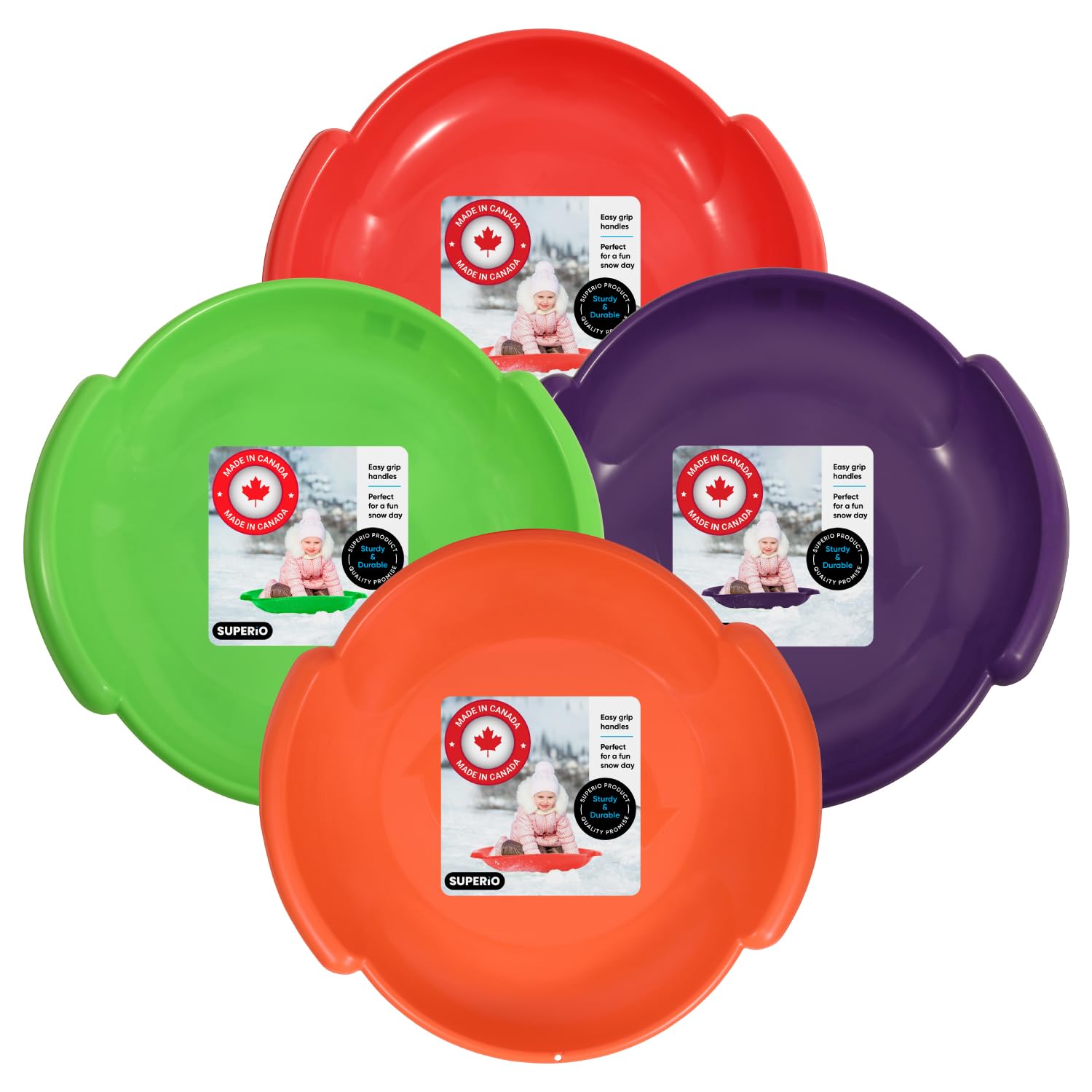 Superio Round Snow Saucer Sleds- 24