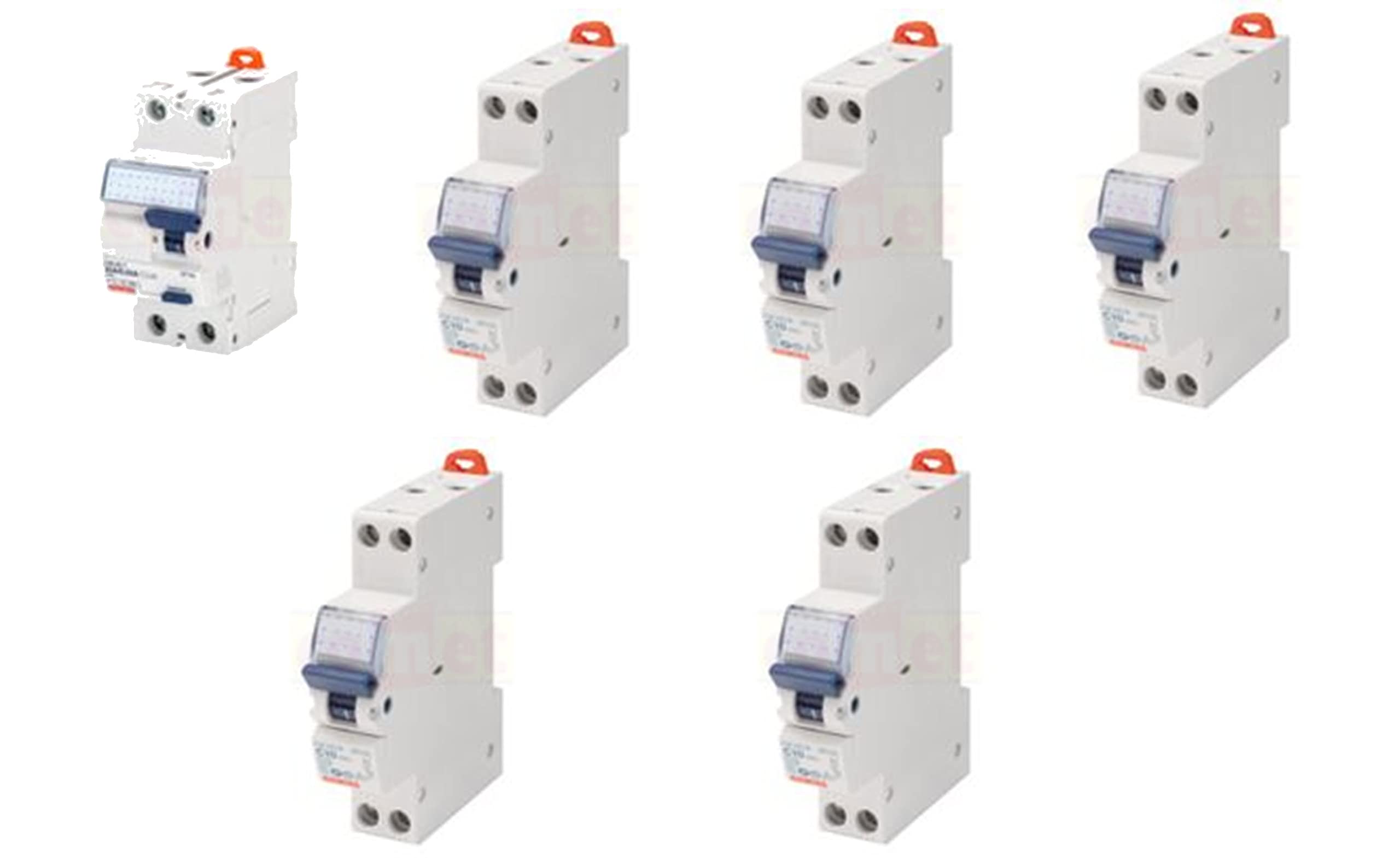 ECI ELETTROFORNITURE KIT CENTRALINO QUADRO GEWISS COMPLETO DI DIFFERENZIALE PURO 25A + 5 MAGNETOTERMICI 1+N
