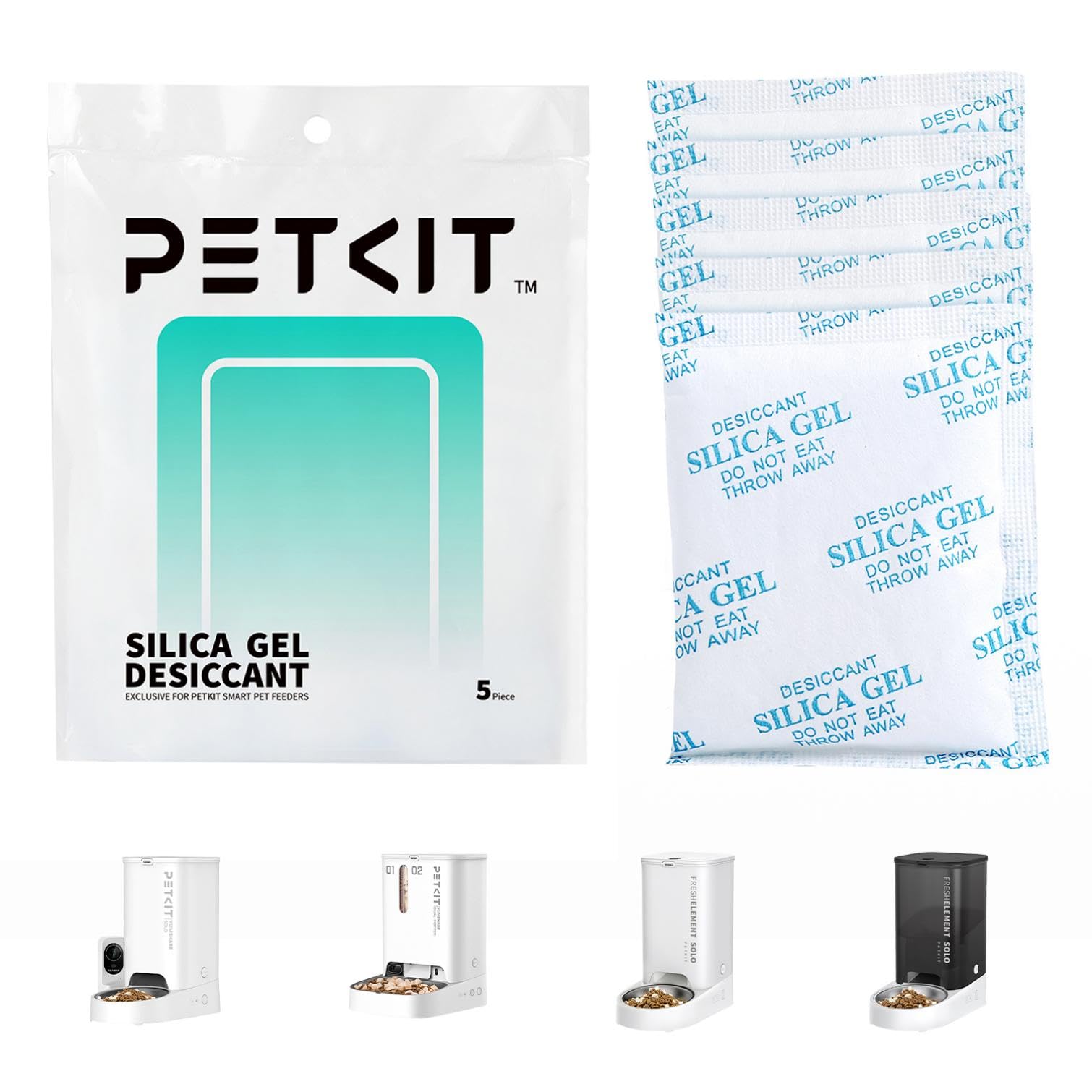 PETKIT PETKIT - Recambio de desecante para comederos inteligentes (5 paquetes)