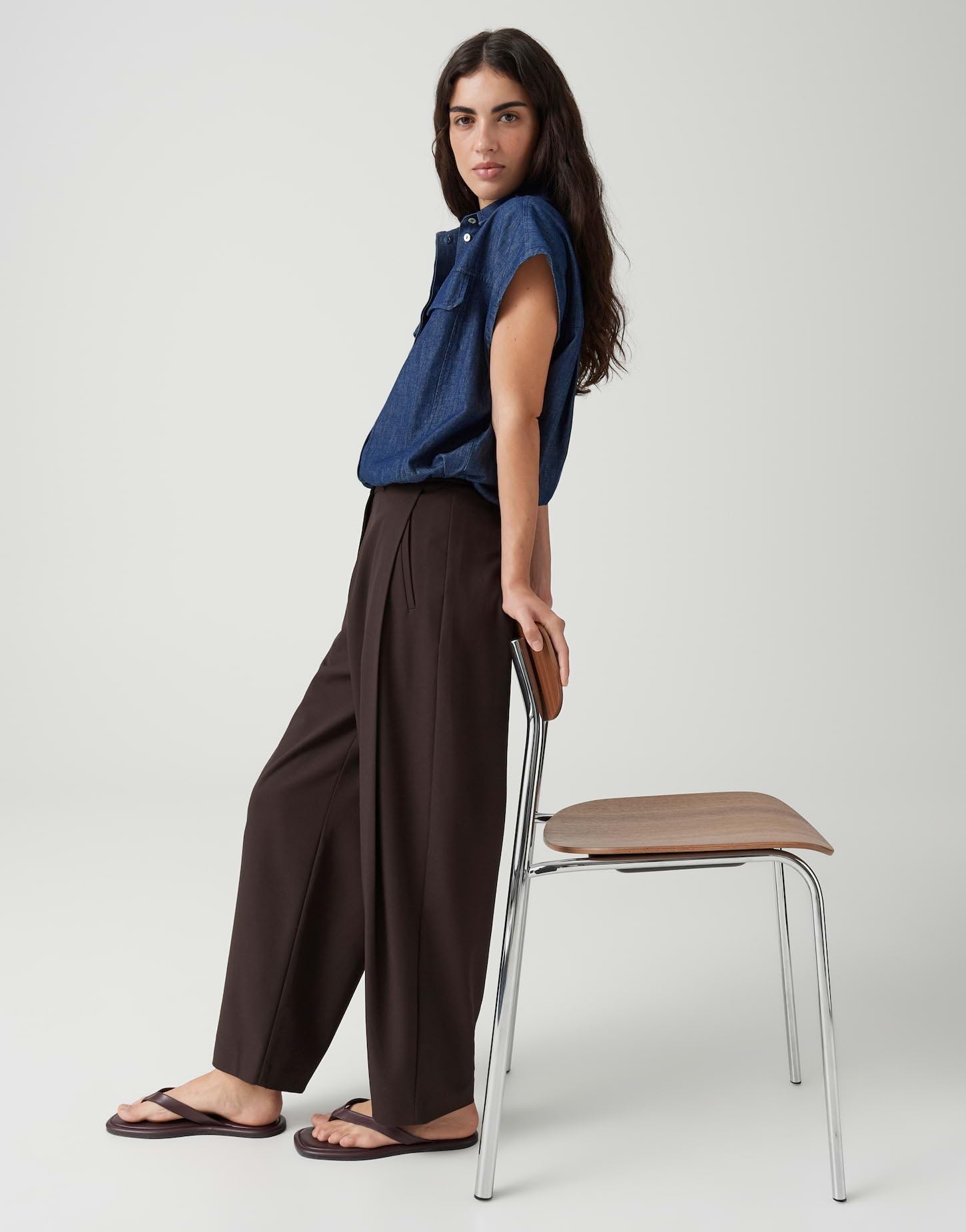 OPUS Damen City Pants | MYHI Relaxed City Pants aus nachhaltigem BCI Cotton Mix