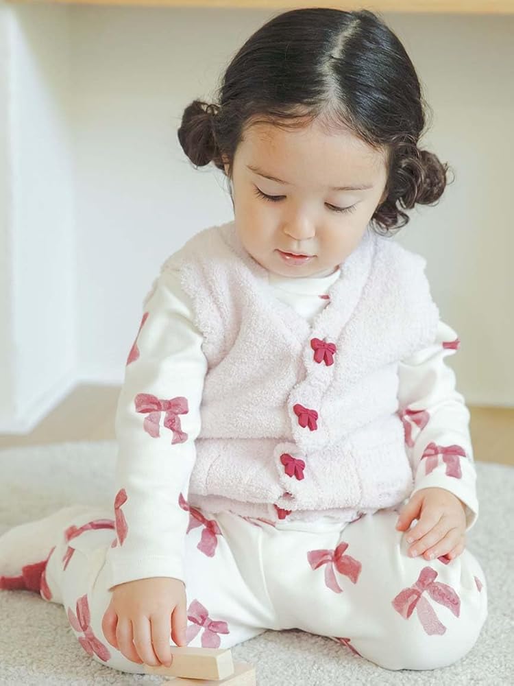 ジェラートピケ　baby リボン柄ロンパース ジェラート ピケ キッズ＆ベビー GELATO PIQUE KIDS & BABY