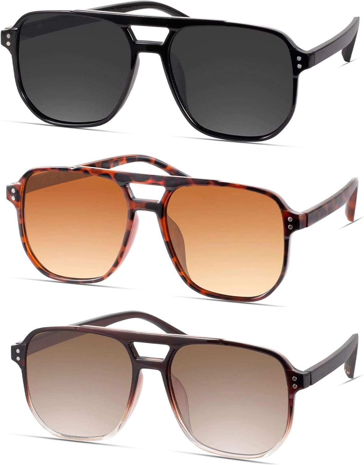 Retro Aviator Sunglasses for Women Men Classic 70s Vintage Style Square Trendy Sun Glasses Retro Aviator Sunglasses for Women Men Classic 70s Vintage Style Square Trendy Sun Glasses