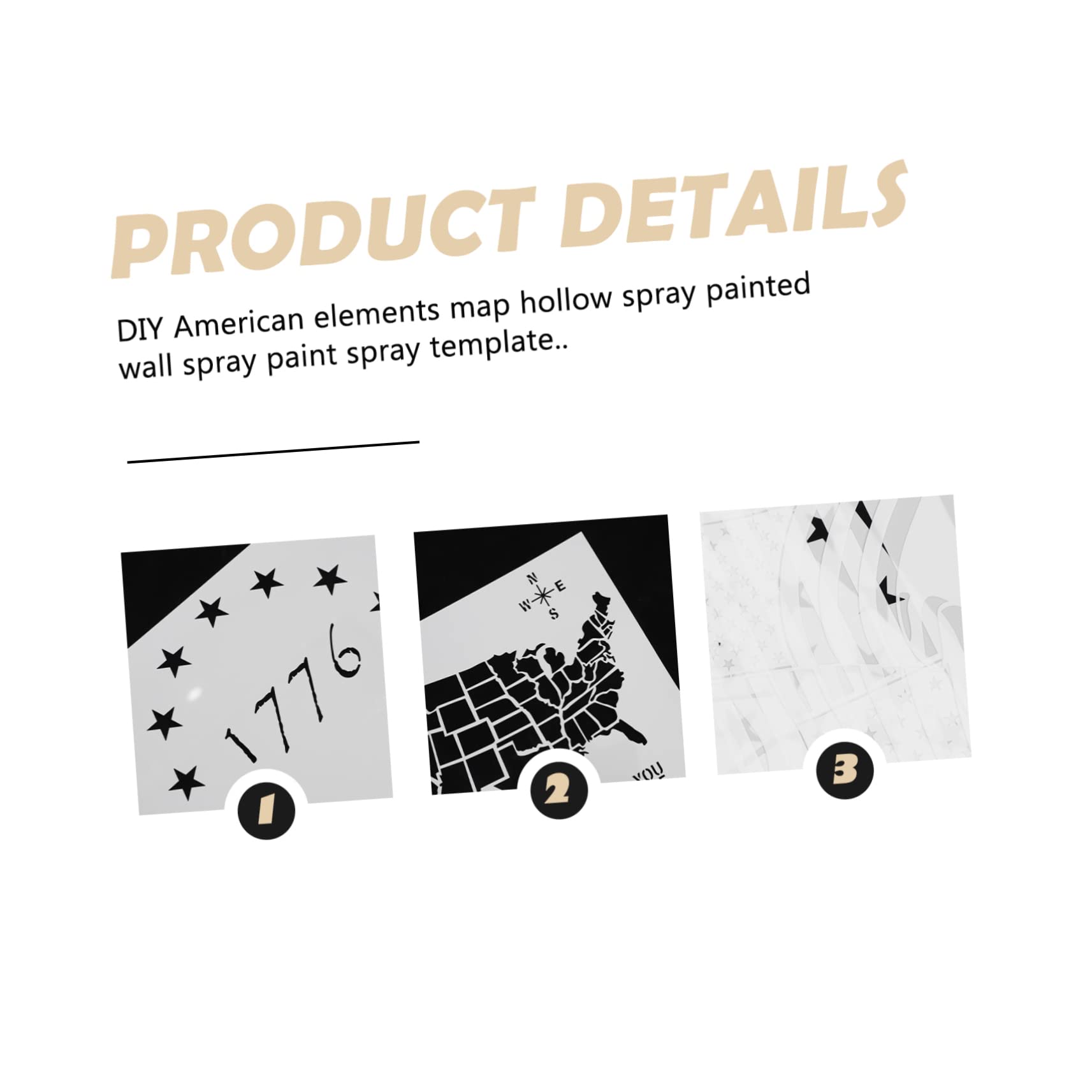 SHINEOFI 2 Set di Stencil con Numeri Grandi Modelli di Pittura Riutilizzabili per Larte Murale 5 Pezzi * 2