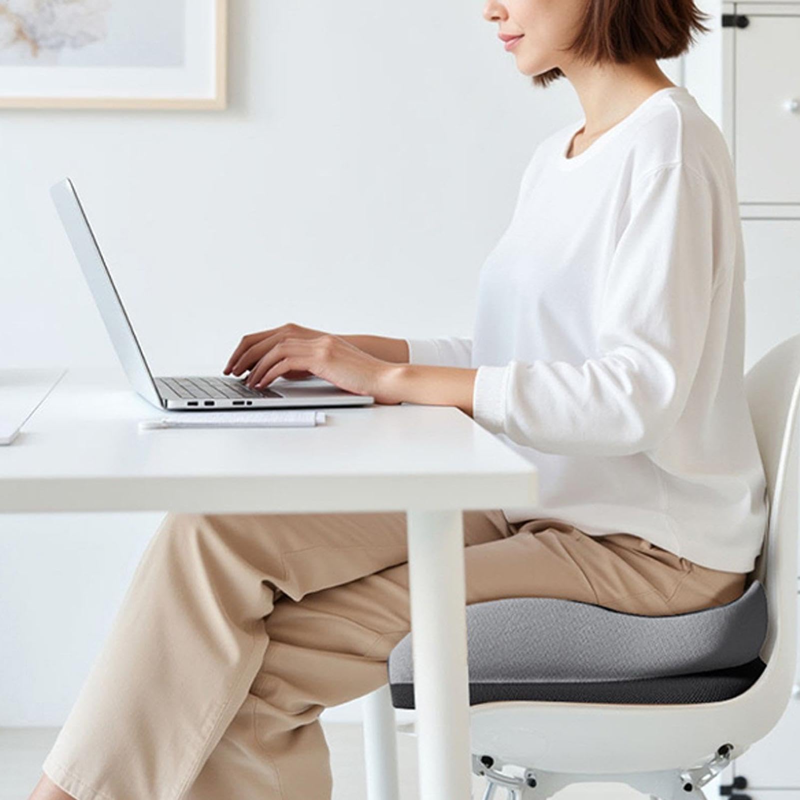Arbeitsstuhlkissen, orthopädisches Sitzkissen Stuhlpolster-Rückenstütze