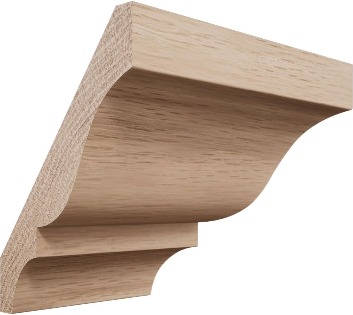 2 1/16"P x 3"H WM49 Americraft Solid Hardwood Stain Grade TrimPro Crown Moulding Outside Corner, Red Oak (Matches Moulding MLDW01X04WM49RO)