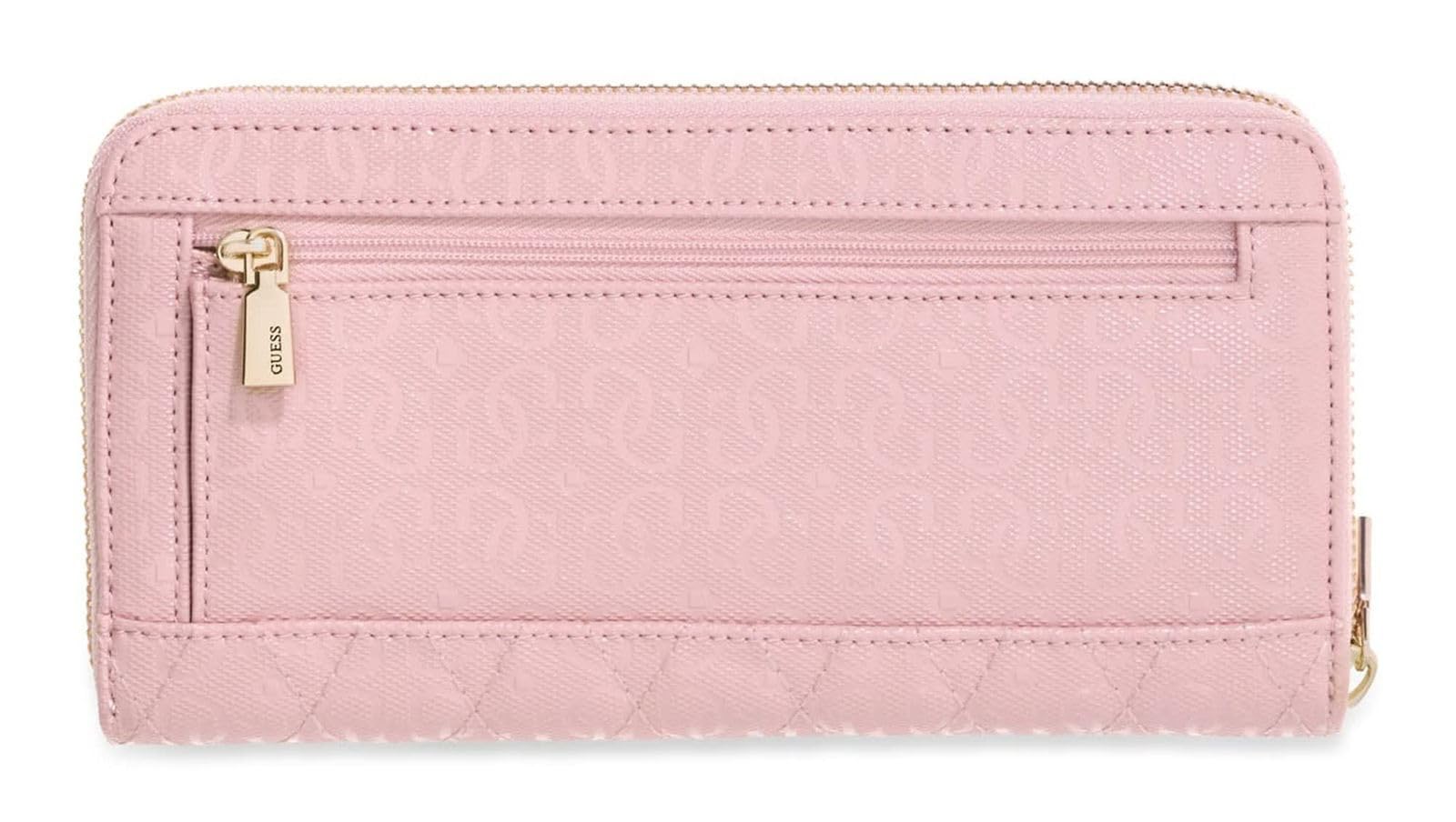 GUESS Monedero Tamara SLG Zip Around Wallet Light Pink Rosa