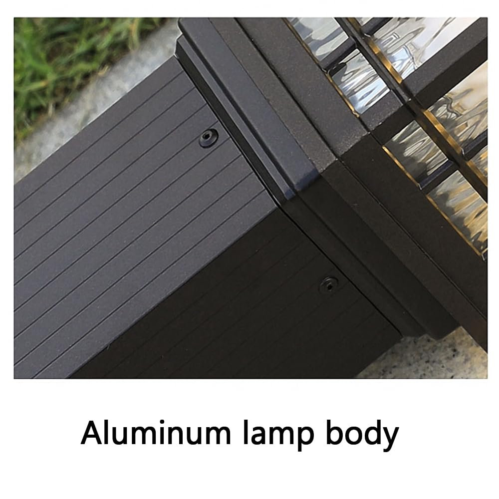 Lampada Solare da Giardino contemporanea, Impermeabile, per Ville, Giardini, Cortili, quartieri residenziali (Stile 13 B H60CM, 1 Pezzo)