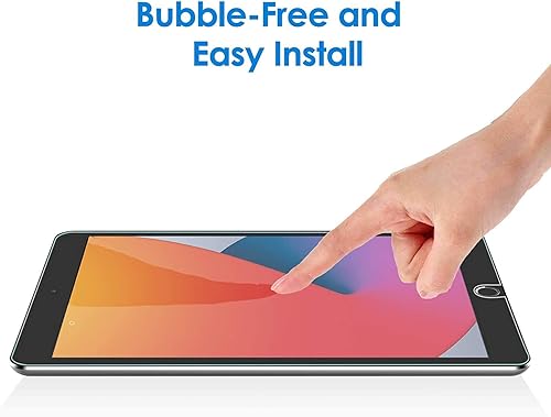 Miniatura 6 de TANTEK Paquete de 2 protectores de pantalla para iPad 87 (10.2 pulgadas, modelo 20202019, 87 generación), película de vidrio templado, ultra