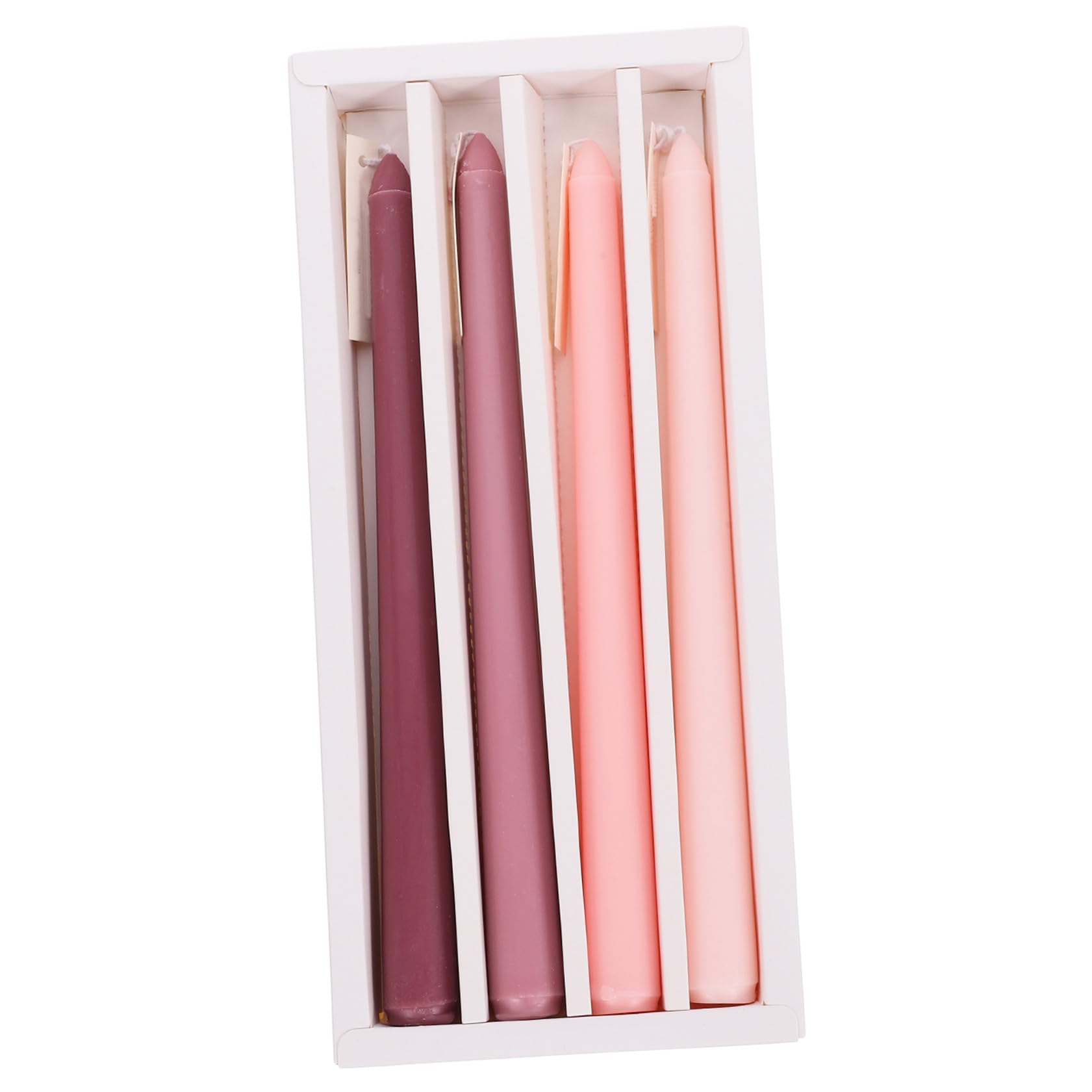Alipis Candela Profumata a Palo in Stile Nordico, Cera Ecocompatibile senza Fumo, Set 4 Pezzi per Decorazioni Romantiche e Atmosfera per Cena e Matrimonio