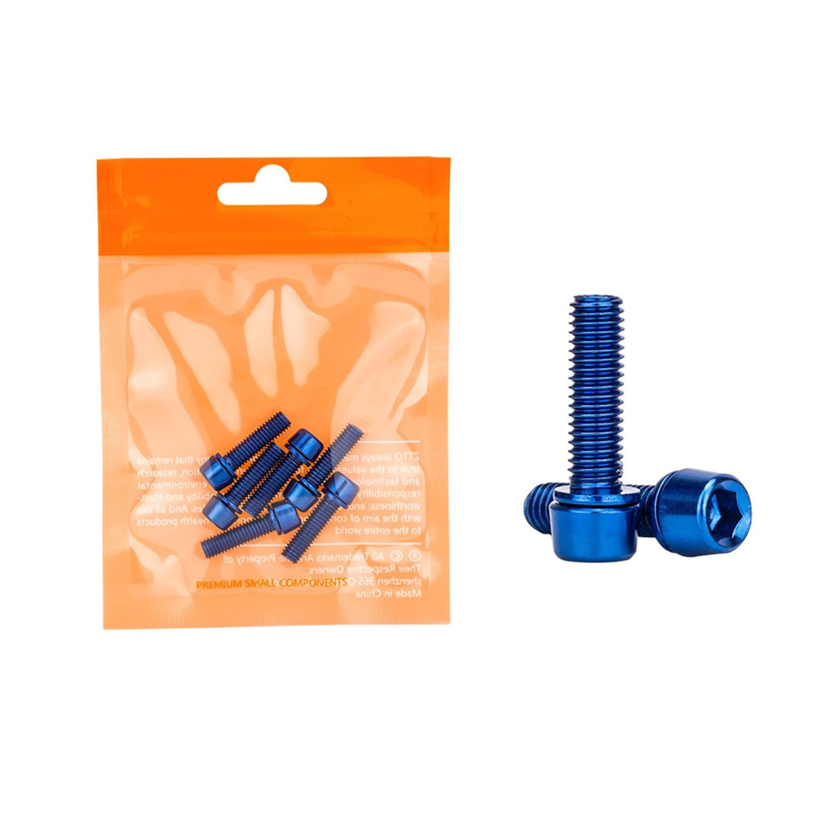 Fafeicy Lot De 6 Vis De Potence De Vélo M5x18mm En Alliage D