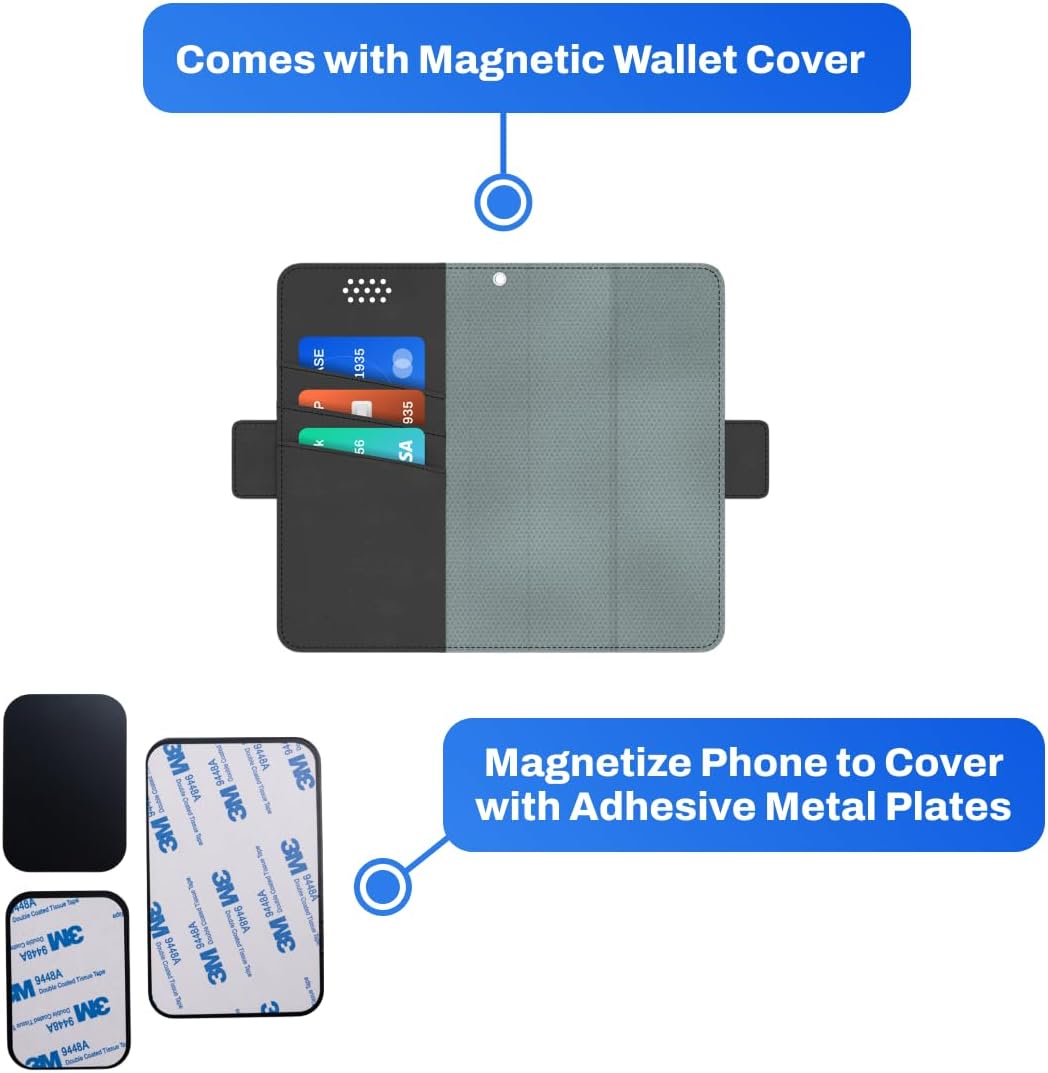 DefenderShield Universal E M F Blocker for Cell Phone Cover - Slim & Lightweight Full-Spectrum Radiation Blocker for Cell Phone to Reduce Wireless Signals & Battery Emissions from Direct Body Contact