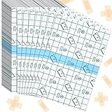 BBTO 50 Pieces Transparent Clear Adhesive Bandage Stretch Large Waterproof Film Adhesive Bandages Dressing Supplies(4 x 6 Inch)