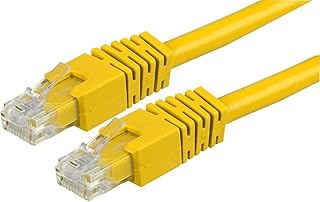 Pro Signal – RJ45 macho a macho Cable de conexión Ethernet CAT6 UTP, 0,5 m), color amarillo