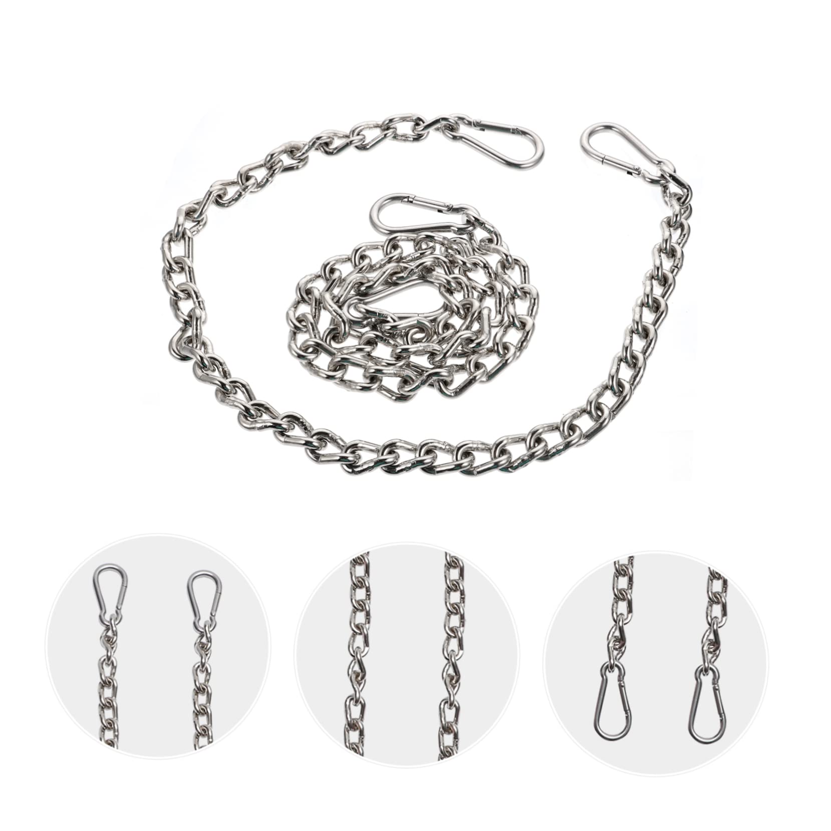 Yardwe 2pièces Sangle Extension pour Hamac Extérieur Chaînes Utiles Sangles De Suspension pour Hamac Kit De Suspension Extension Accessoires pour Balançoire