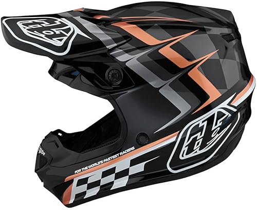 Troy Lee Designs modelo SE4 - Casco de motocross de poliacrillita para adulto (talla XCH, blancagris)