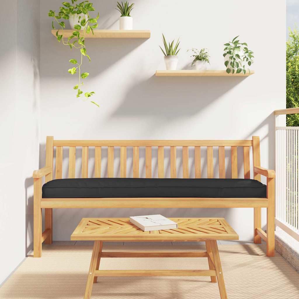 Cojín para palé negro transpirable e impermeable de 200x40 cm
