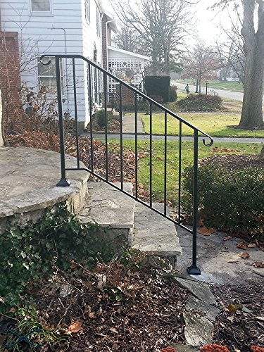 Iron X Handrail Picket #3 (Brick Or Paver Steps) #TOP3