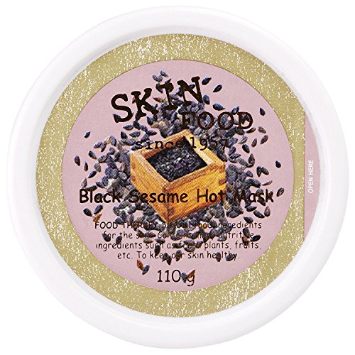 SKINFOOD Black Sesame Hot Mask 110g deep clean your skin without dehydrating