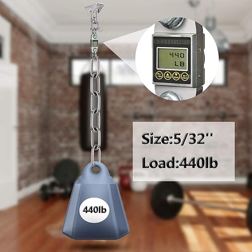 Miniatura 4 de Cadena de eslabones de acero inoxidable, cadena de bobina a prueba de eslabones de acero inoxidable 304, cadenas de seguridad para colgar plantas