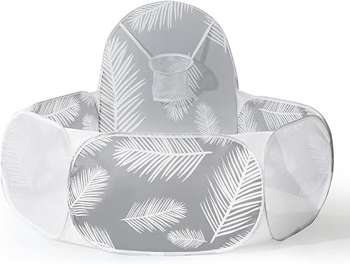 Miniatura 1 de Pozo de bolas para niños pequeños tienda de campaña de juego desplegable con valla de piscina con aro de baloncesto para bebés y niñas regalos para